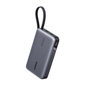 Power Bank 20000mAh con Cable Integrado Carga Rápida 100W USB-C PD