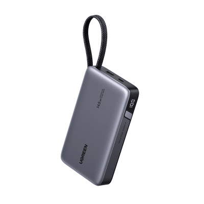 Power Bank 20000mAh con Cable Integrado Carga Rápida 100W USB-C PD