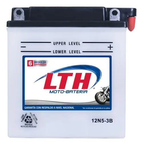 Moto-Batería 12N5-3B LTH 12 V 5 Amperes (40 CCA) ITALIKA 20