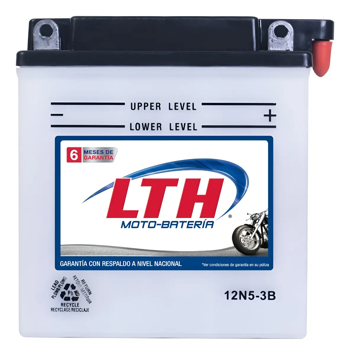 Moto-Batería 12N5-3B LTH 12 V 5 Amperes (40 CCA) ITALIKA 20