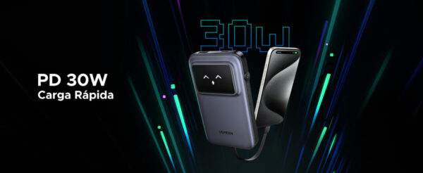 Power Bank 35604B UGREEN 10000mAh 30W con USB-C y pantalla