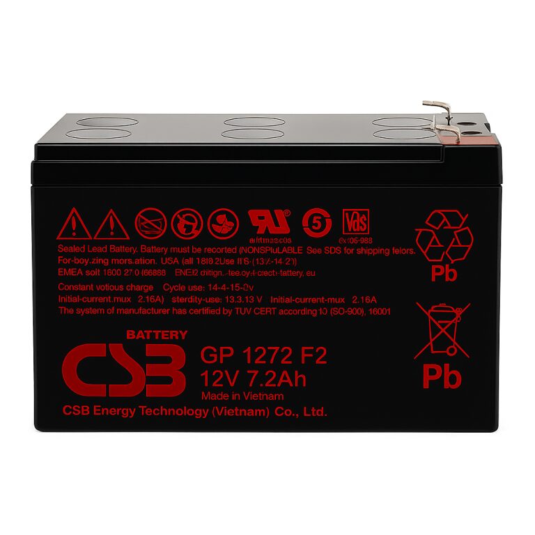 Bateria GP 1272 Plomo ácido CSB 12V 7.2Ah Libre...