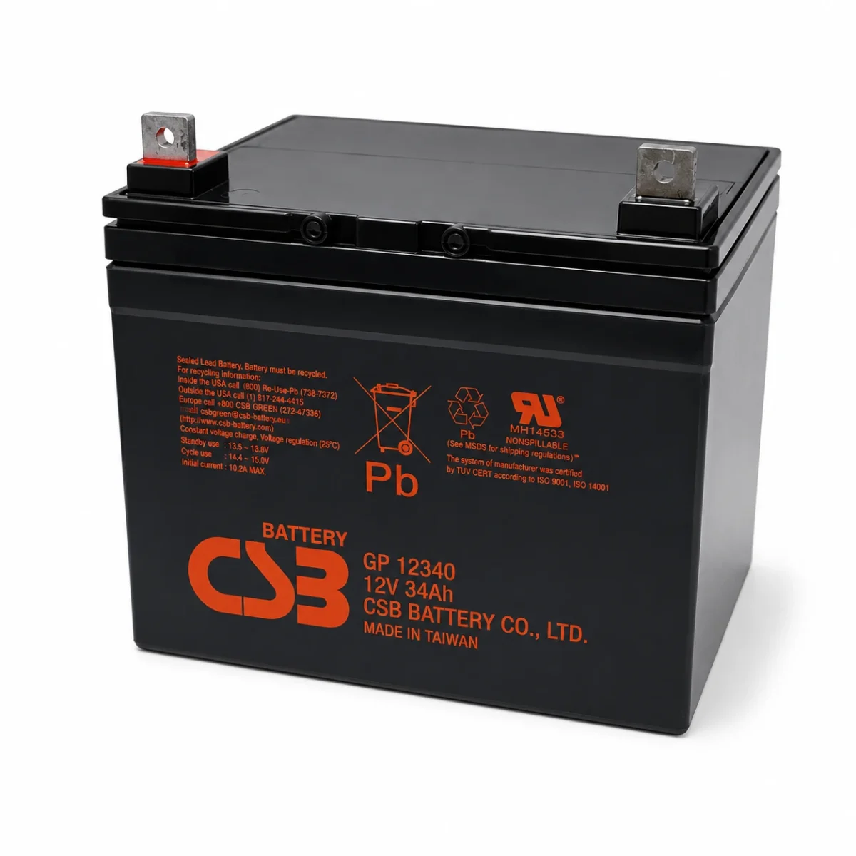 Batería GP 12340 CSB 12.0 Vdc 34 Ah AGM Tamaño U1