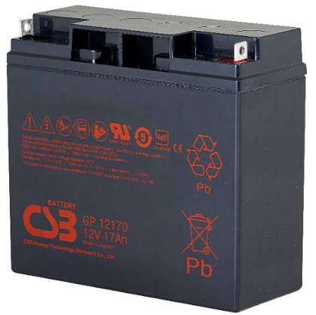 Batería GP 12170 VRLA CSB 12.0V 17 Ah Ideal Para No Breaks