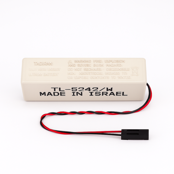 Pila-Tadiran-TL-5242W-de-3.6V-con-conector-alta-energia-litio-tipo-cloruro-de-tionilo.png Pila de litio Tadiran TL-5242/W tamaño AA con conector tipo W y química de cloruro de tionilo