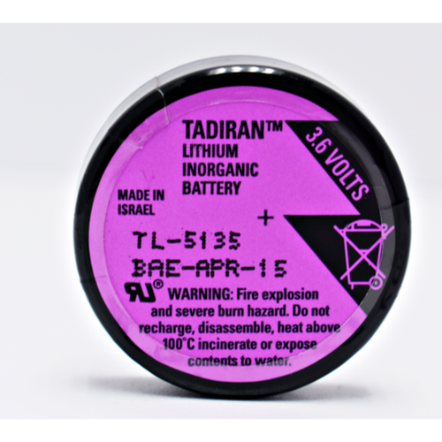 Pila de litio TL5135, marca tadira de 3.6 Volts de 1.7 ah TL-5135