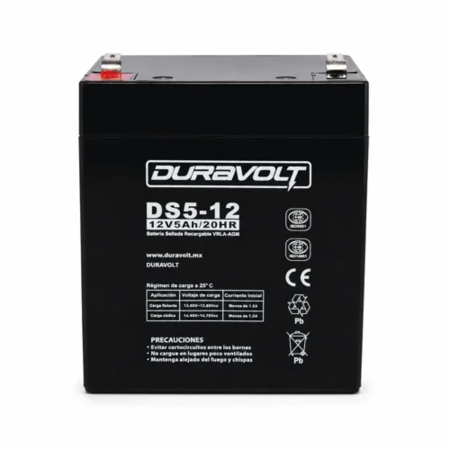 Batería D12-5 AGM Duravolt 12.0 V 5Ah Sellada