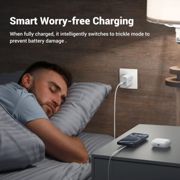 Cargador inalámbrico Qi 35565 UGREEN con carga rápida magnética USB-C