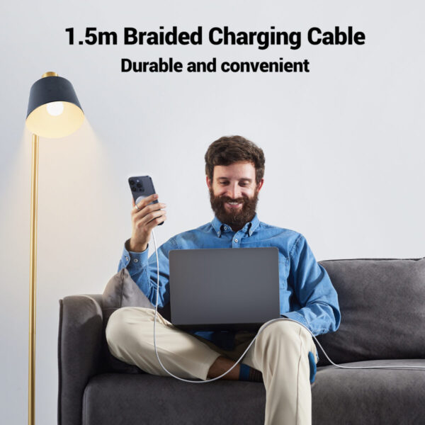 Cargador inalámbrico Qi 35565 UGREEN con carga rápida magnética USB-C