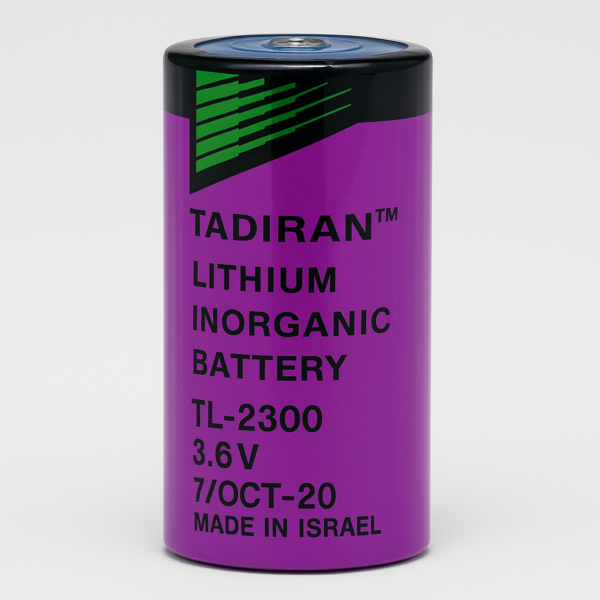 tadiran-tl2300-litio-lateral.png.png Pila TL-2300 de litio Tadiran 3.6V 16.5Ah tamaño D