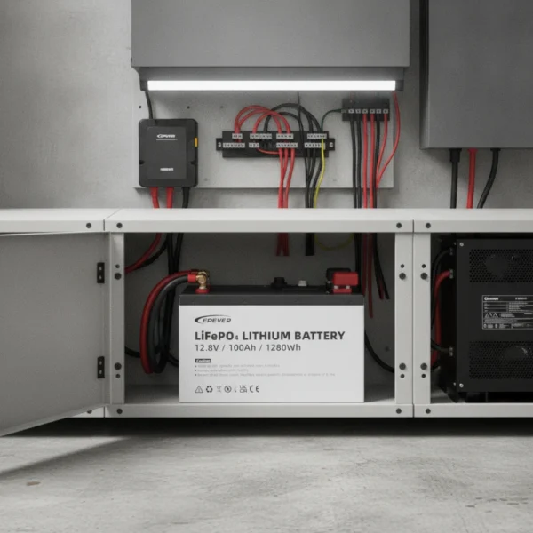 EPEVER bateria-de-litio-lfp1-28kwh12-8v-p65l4-epever · Aplicacion