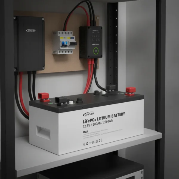 EPEVER bateria-de-litio-lfp2-56kwh12-8v-p65l1-epever · Aplicacion