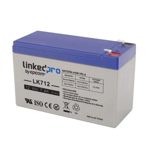 PBU bateria-lk712-linkedpro · Vista-Frontal
