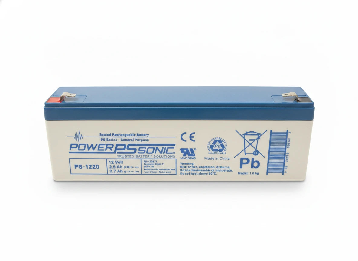 Power-Sonic bateria-ps-1220-power-sonic · Vista-Frontal
