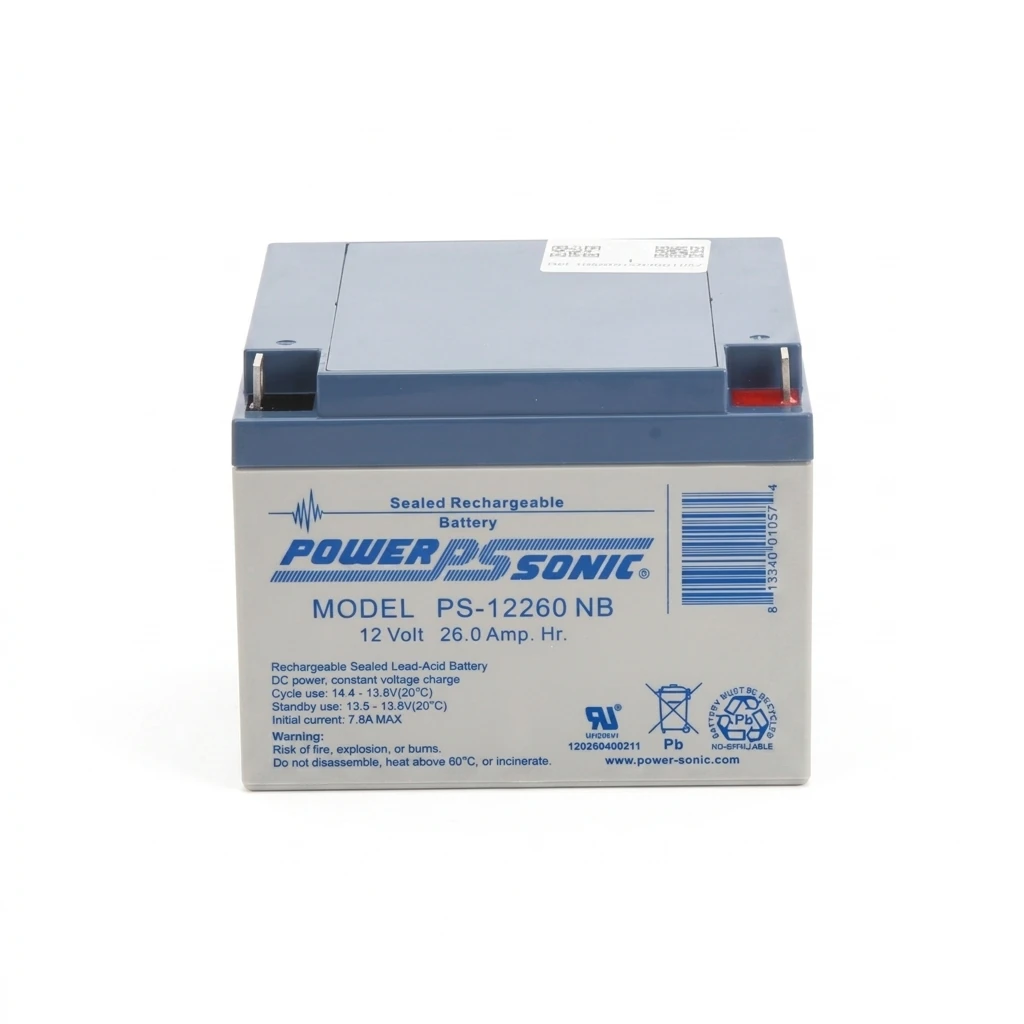 PBU bateria-ps-12260-power-sonic · Vista-Frontal