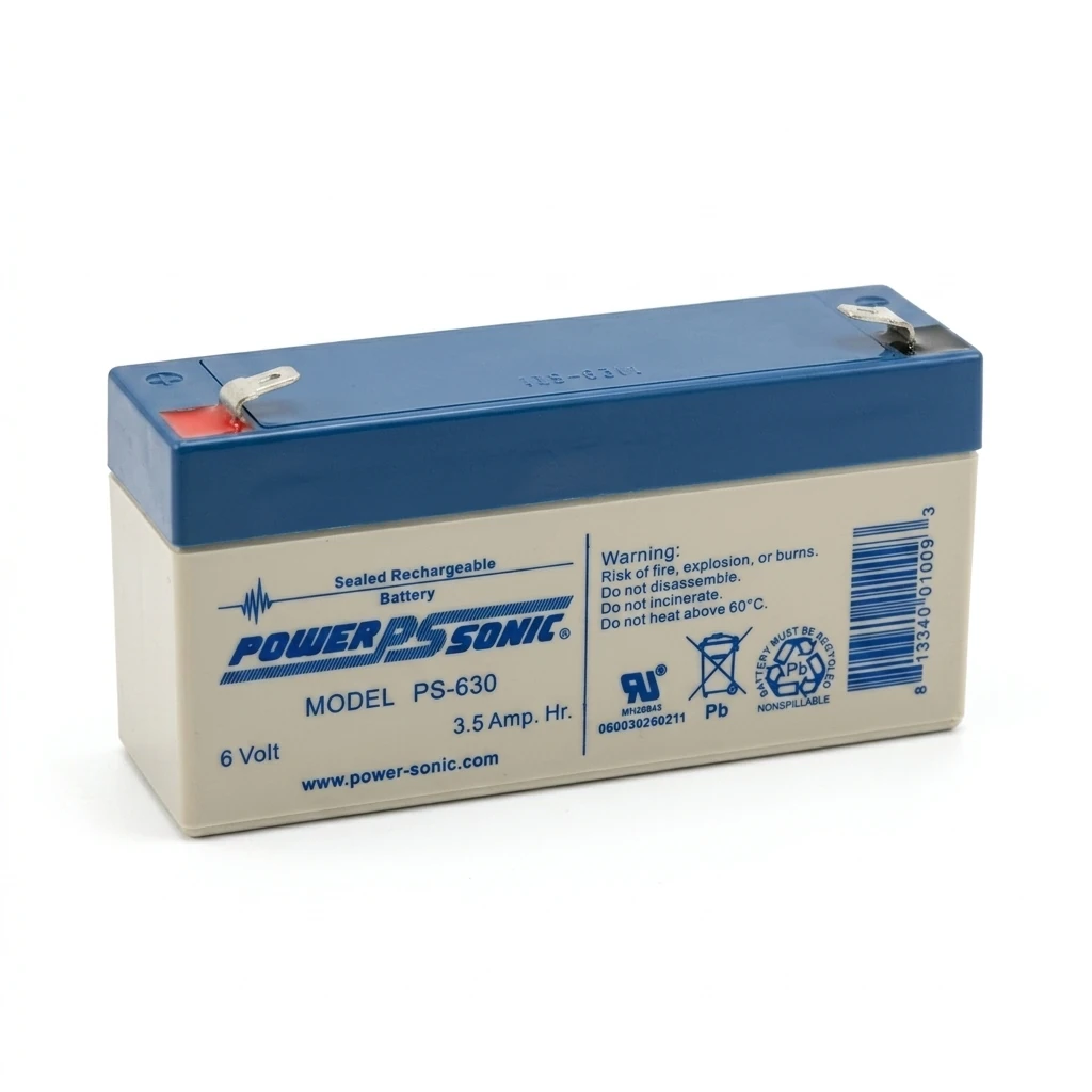 PBU bateria-ps-630-power-sonic · Vista-Frontal