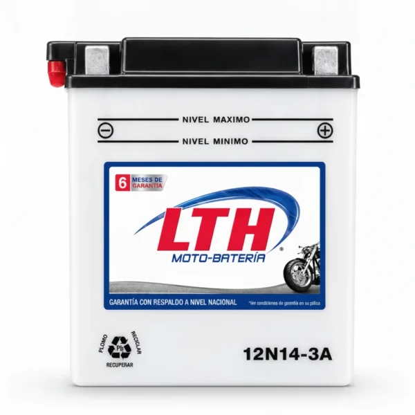 LTH motobaterias-12n14-3a-lth · Vista-Frontal
