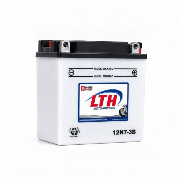 LTH motobaterias-12n7-3b-lth · Vista-Lateral LTH motobaterias-12n7-3b-lth · Vista-Lateral