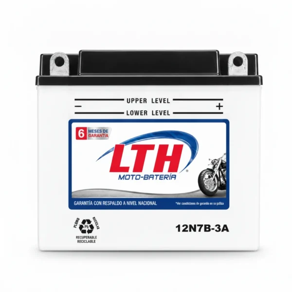 LTH motobaterias-12n7b-3a-lth · Vista-Frontal