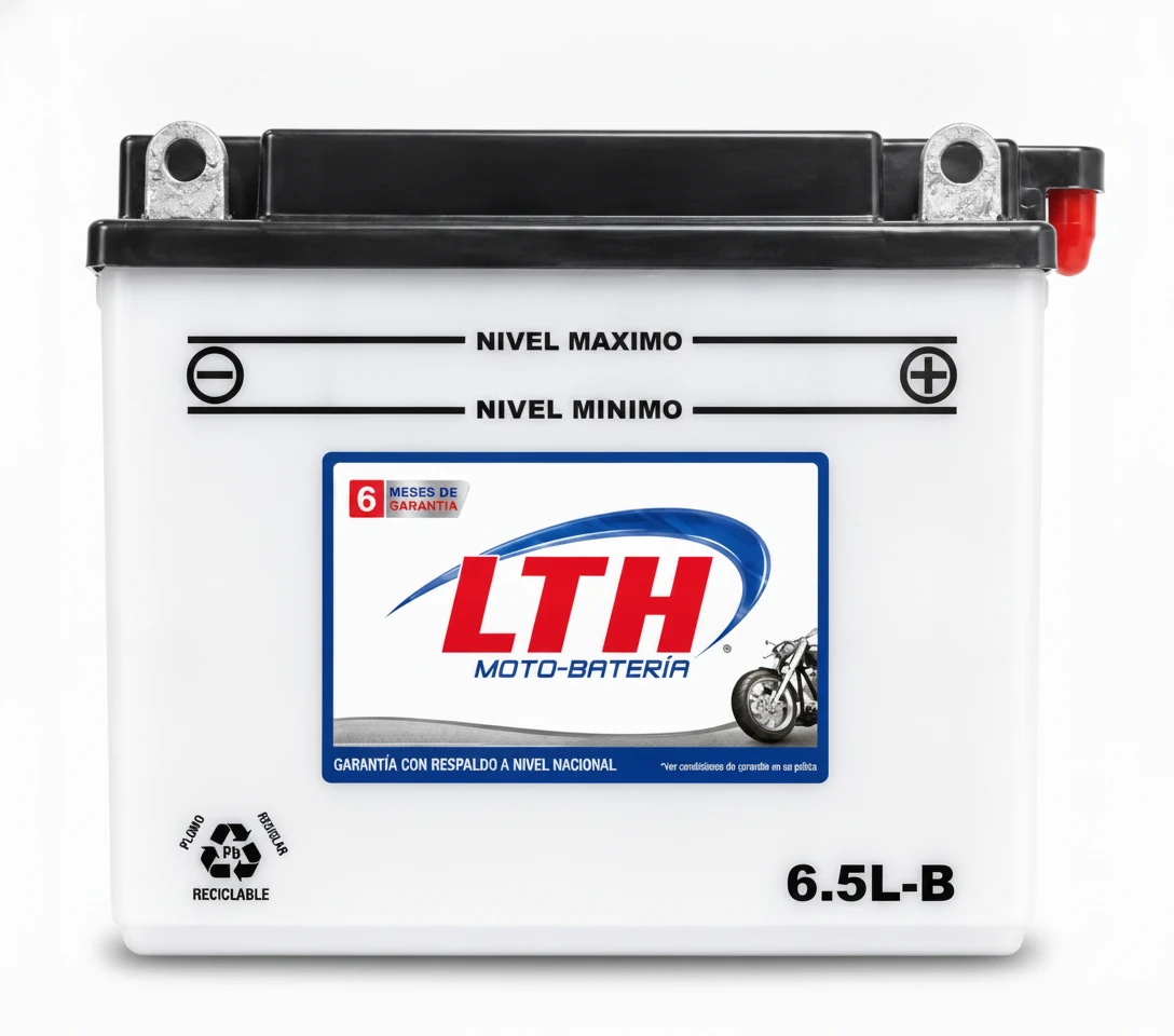 Motobatería 6.5L-B Ácido plomo LTH 12.0 V 6.5 Ah 55 CCA