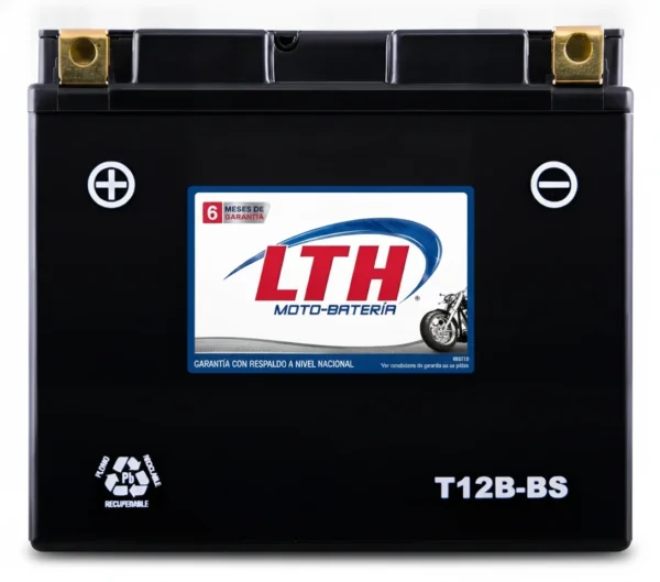 LTH motobaterias-t12b-bs-lth · Vista-Frontal