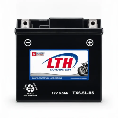 Motobatería TX6.5L-BS Ácido Plomo LTH 12 V 6 Ah 100 CCA