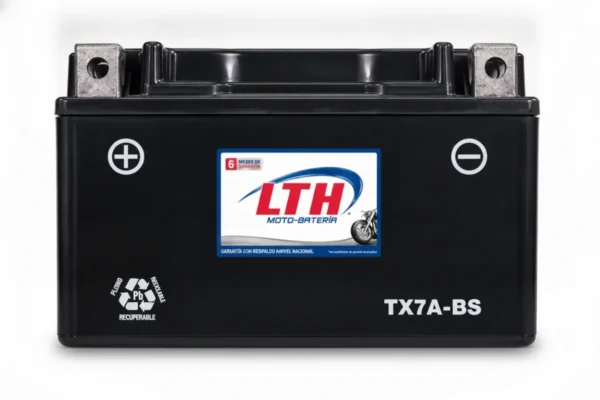 LTH motobaterias-tx7a-bs-lth · Vista-Frontal