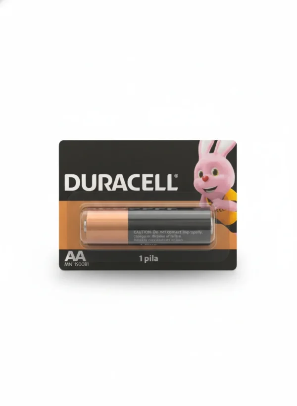 Duracell pila-mn1500-duracell · Vista-Lateral Duracell pila-mn1500-duracell · Blister de 1 pieza